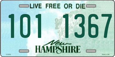 NH license plate 1011367