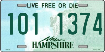 NH license plate 1011374