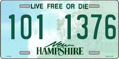 NH license plate 1011376