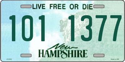 NH license plate 1011377