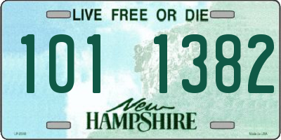 NH license plate 1011382