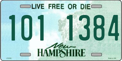 NH license plate 1011384