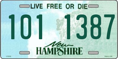 NH license plate 1011387