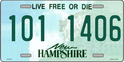 NH license plate 1011406