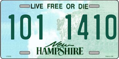 NH license plate 1011410