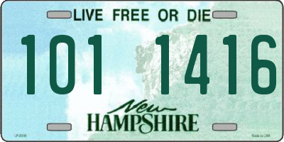 NH license plate 1011416