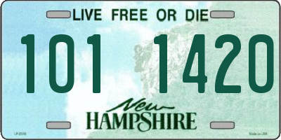 NH license plate 1011420