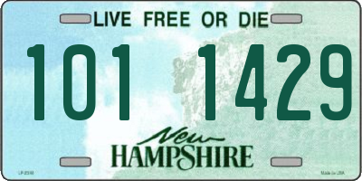 NH license plate 1011429