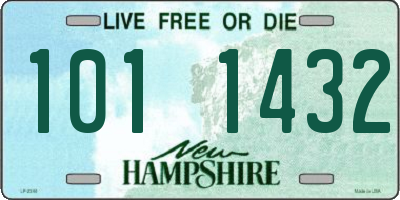 NH license plate 1011432