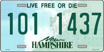 NH license plate 1011437