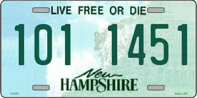 NH license plate 1011451