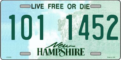 NH license plate 1011452