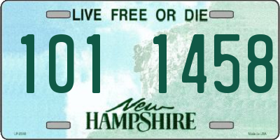 NH license plate 1011458