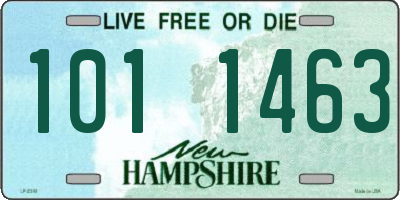 NH license plate 1011463