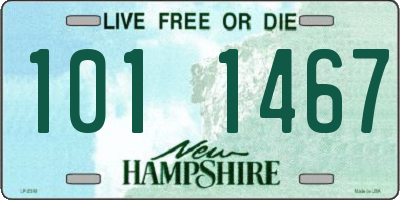 NH license plate 1011467