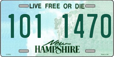 NH license plate 1011470