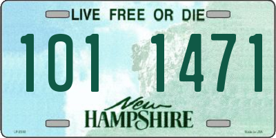 NH license plate 1011471