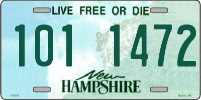 NH license plate 1011472