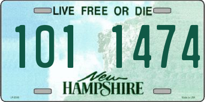 NH license plate 1011474