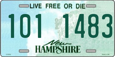 NH license plate 1011483