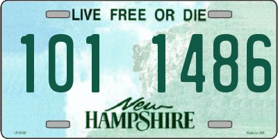 NH license plate 1011486