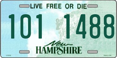 NH license plate 1011488