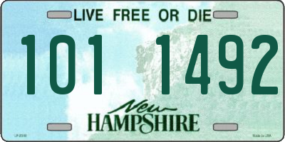 NH license plate 1011492