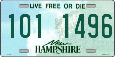 NH license plate 1011496