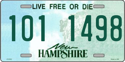 NH license plate 1011498