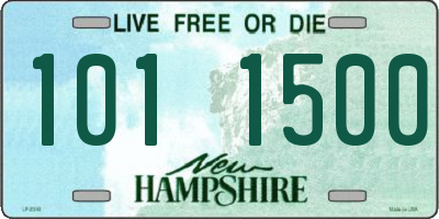 NH license plate 1011500