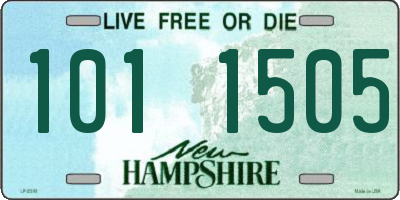 NH license plate 1011505