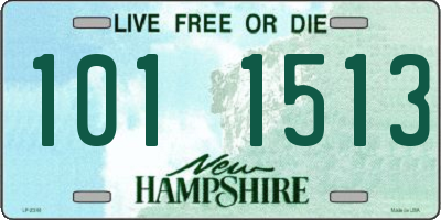 NH license plate 1011513