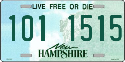 NH license plate 1011515