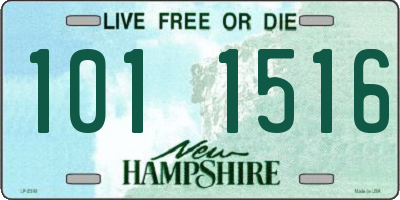 NH license plate 1011516