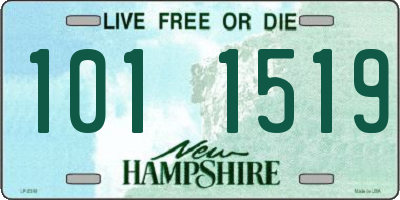 NH license plate 1011519