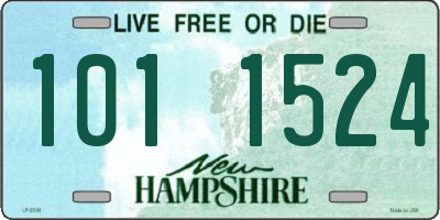 NH license plate 1011524