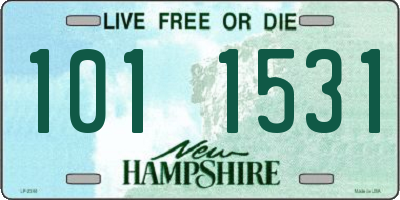 NH license plate 1011531