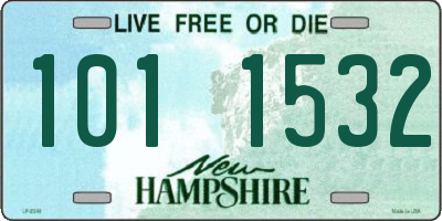 NH license plate 1011532