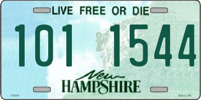 NH license plate 1011544