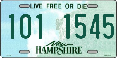 NH license plate 1011545