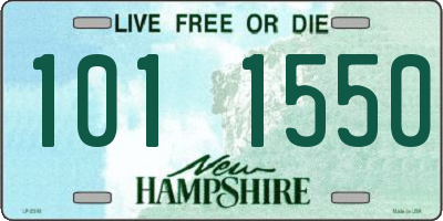 NH license plate 1011550