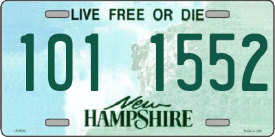 NH license plate 1011552