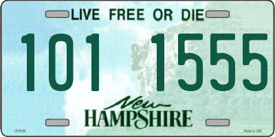 NH license plate 1011555