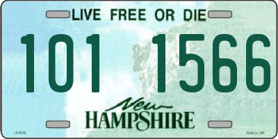 NH license plate 1011566