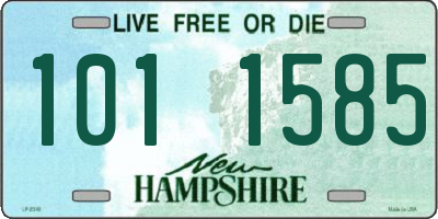 NH license plate 1011585