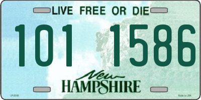 NH license plate 1011586