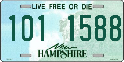 NH license plate 1011588