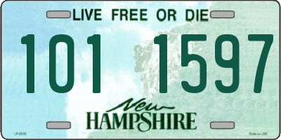 NH license plate 1011597