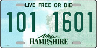 NH license plate 1011601