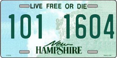 NH license plate 1011604